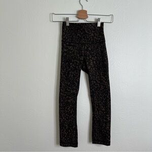 Lululemon Wild Thing Camo Brown Earth Multi Align Crop High Waist Leggings Sz 2